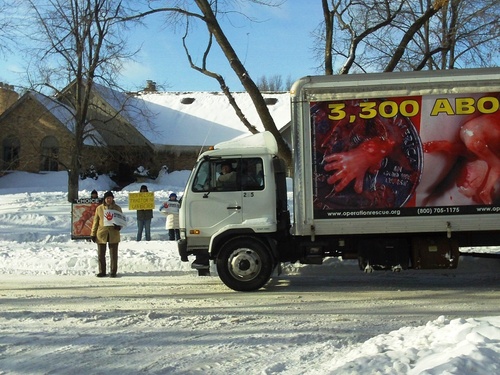 Ben Nelson, abortion, truth truck 1, healthcare.JPG